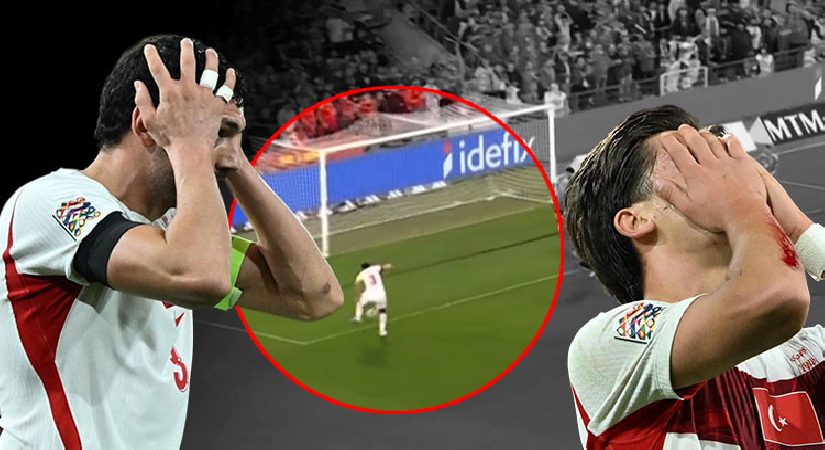 Belçika-Türkiye maçının kırılma anı: Merih Demiral boş kaleyi kaçırdı!