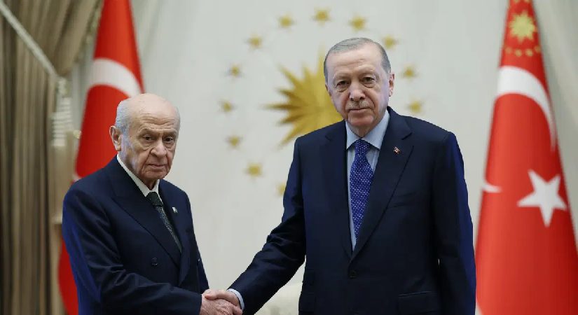 Cumhurbaşkanı Erdoğan, Bahçeli’yle bir araya geldi