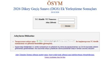 DGS ek tercih sonuçları sorgulama ekranı erişime açıldı. 2026 DGS ek tercih kayıtları ne vakit?