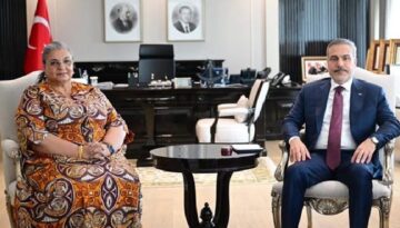 Dışişleri Bakanı Hakan Fidan Guterres’in Libya Özel Temsilcisi Tetteh ile görüştü