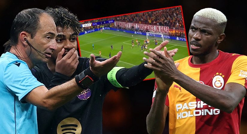 Galatasaray-Barcelona maçının seyrini değiştiren karar gerçek mu? “Bizim üzere TV’den izler”