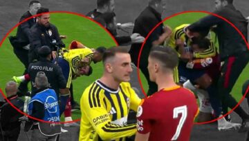 Galatasaray-Fenerbahçe derbisinin akabinde büyük hengame: Futbolcular birbirlerine girdi! Polisler alana indi