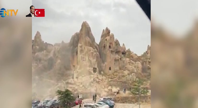 Kapadokya’da peribacası çöktü. Meyyit ve yaralılar var