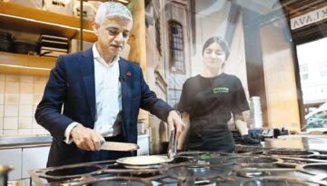 Londra Belediye Başkanı Khan Tezgaha geçti künefe yaptı