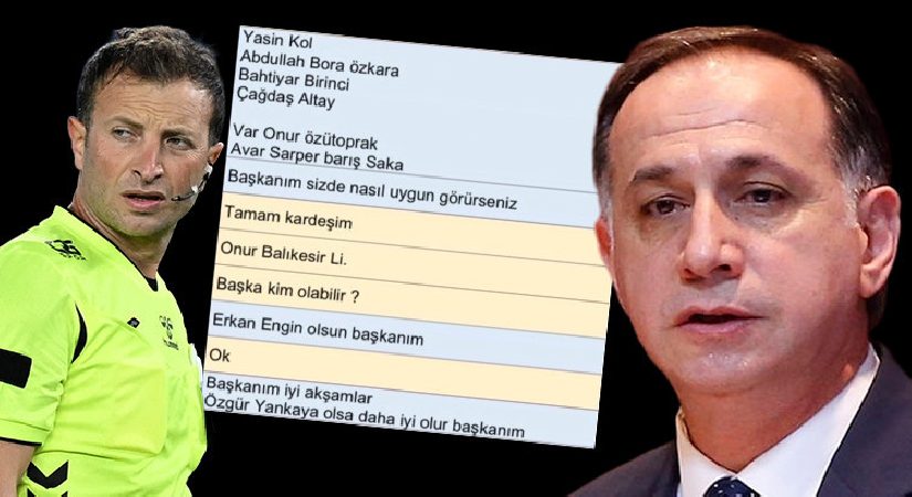 MHK Başkanı Ferhat Gündoğdu ve hakem Yasin Kol’un WhatsApp yazışmaları ortaya çıktı! ‘Değişme bahtımız varsa Özgür abi olsun’