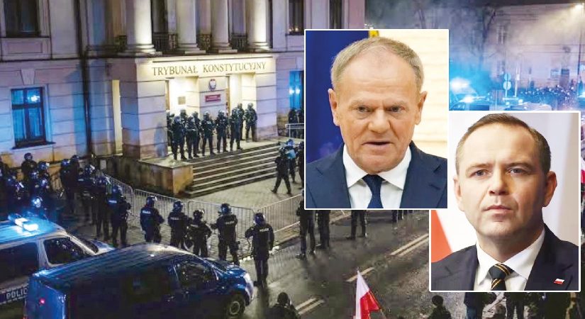 Polonya’da siyasi kriz… Polis Anayasa Mahkemesini bastı