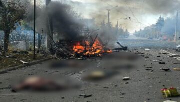 Rusya Ukrayna’da otobüs durağını vurdu. En az 33 meyyit, 18 yaralı