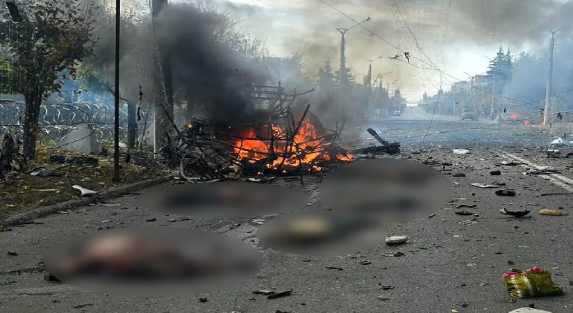 Rusya Ukrayna’da otobüs durağını vurdu. En az 33 meyyit, 18 yaralı