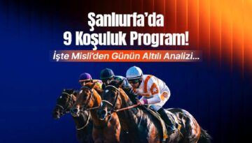 Şanlıurfa’da 9 koşuluk program! İşte Misli’den günün altılı analizi…