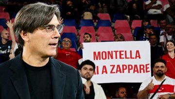 Vincenzo Montella için olay pankart. “Git çiftçilik yap”