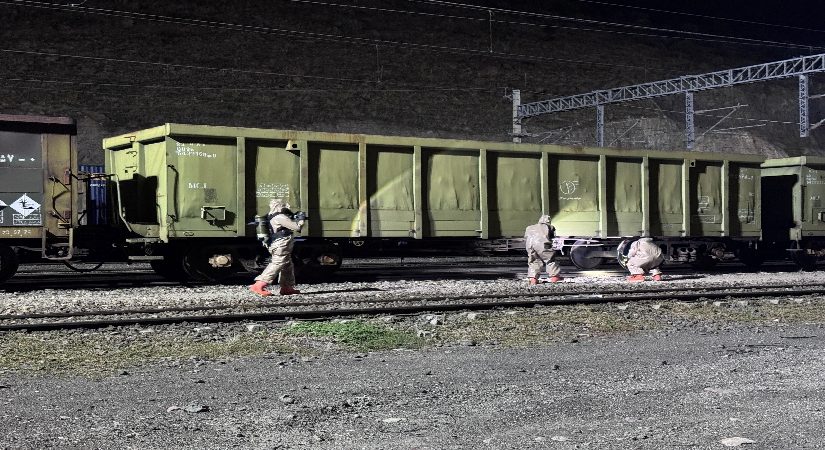 Yük treninde kimyasal sızıntı alarmı